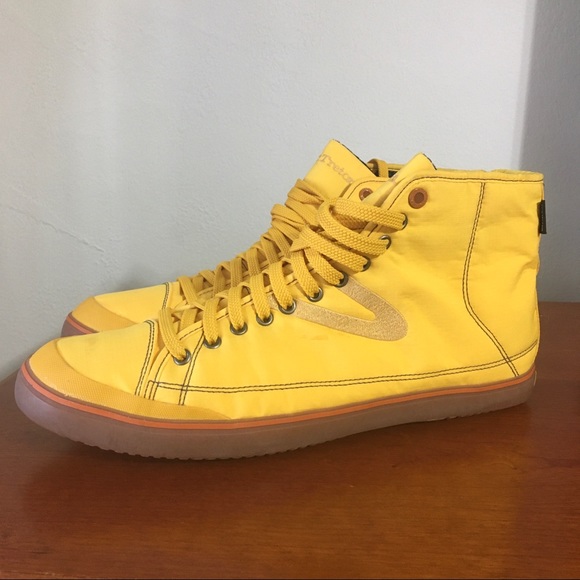 tretorn yellow sneakers